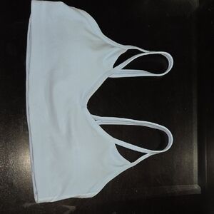 White Sports Bra